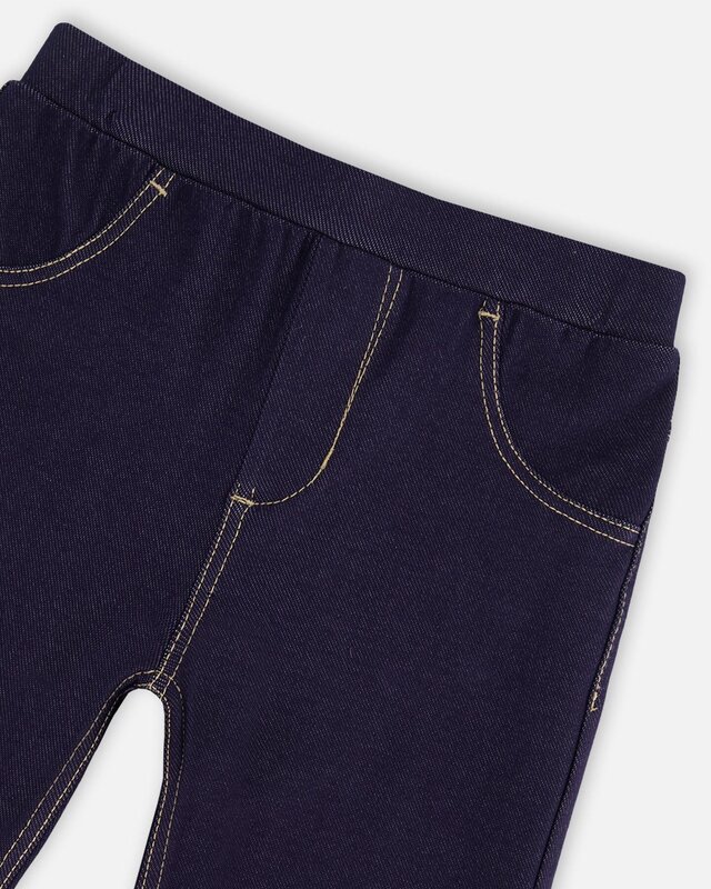 Deux Par Deux Dark Blue Denim Jeggings (7/10y)