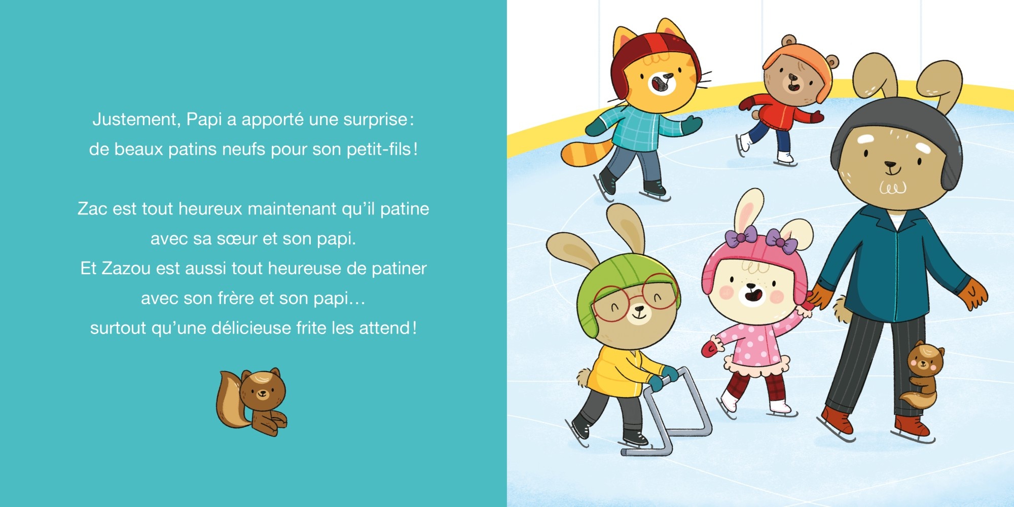 Auzou Zac et Zazou - Apprennent à patiner