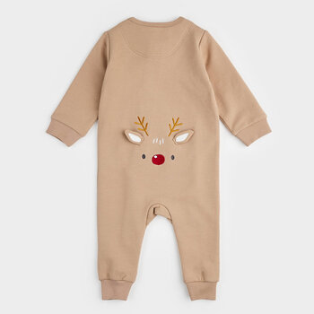 Petit Lem Combinaison en molleton taupe petit renne (3mois/12mois)