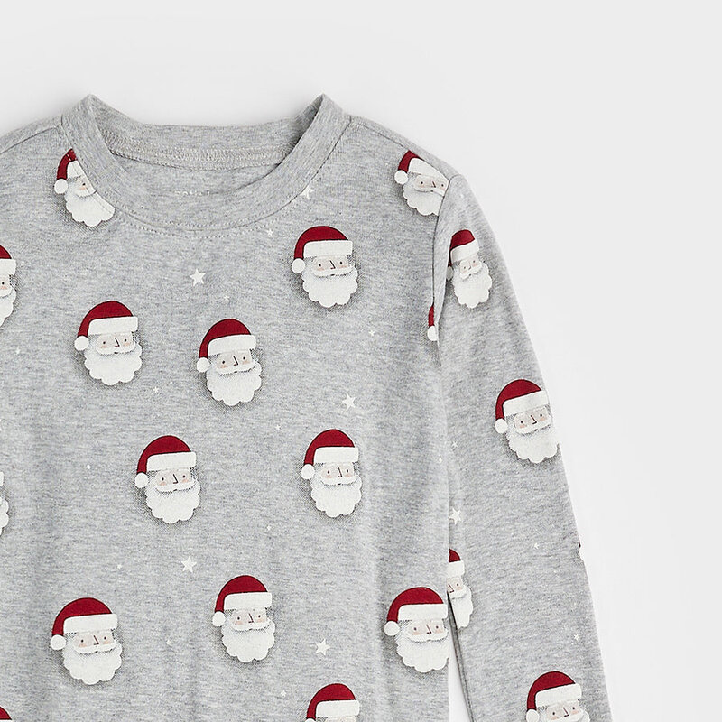 Petit Lem Ensemble pyjama gris chiné à imprimé «Père Noël» (2ans/7ans)