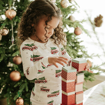 Petit Lem Ensemble pyjama blanc à imprimé de voitures festives (8ans/10ans)