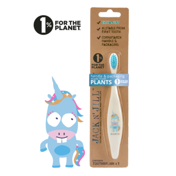 Jack N' Jill Brosse à dents biodégradable - Licorne