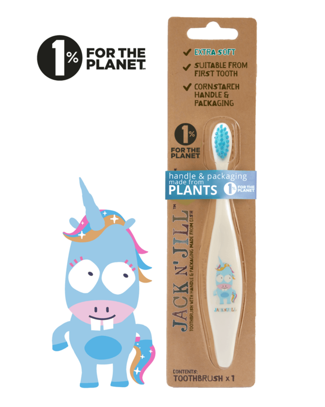 Jack N' Jill Brosse à dents biodégradable - Licorne