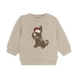 minymo Sweatshirt chien de Noël (3mois/24mois)
