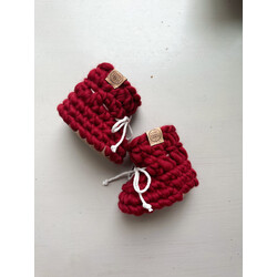 Les Petits Tousi Pantoufles classiques minis - Cerise (NB/18-24mois)