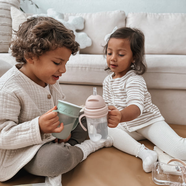 Ñouka Non-Spill Weighted Straw Cup 9 oz - Bloom