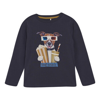 minymo T-shirt à manche longue ``Dog snack`` (4ans/8ans)