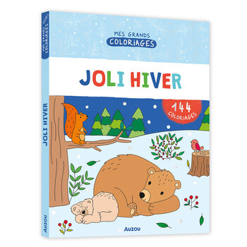Auzou Mes grands coloriages - Joli hiver