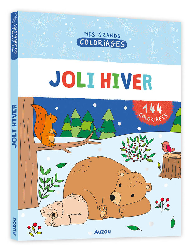 Auzou Mes grands coloriages - Joli hiver