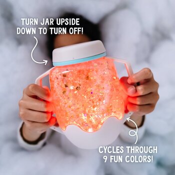 Glo Pals Light up sensory jar - Cozy cloud