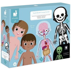 Janod Corps humain - Casse-tête éducationnel 4 en 1 (5+)