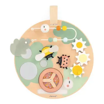 Janod Wood busy board - Sweet cocoon (12m+)