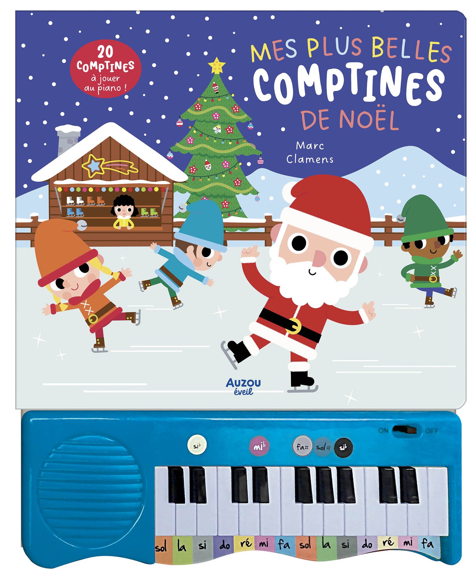 Auzou Livre piano - Mes plus belles comptines de Noël