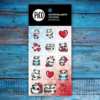 Pico Tatoo Inc Autocollants - Pandamoureux