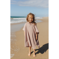 Current Tyed Clothing Waffle beach poncho - Dusty rose (1-3y/3-6y)
