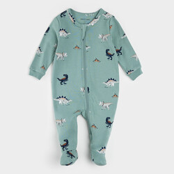 Petit Lem Dormeuse turquoise à imprimé de dinosaures (9mois/24m)