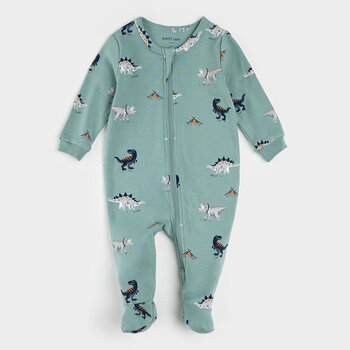 Petit Lem Dormeuse turquoise à imprimé de dinosaures (9mois/24m)