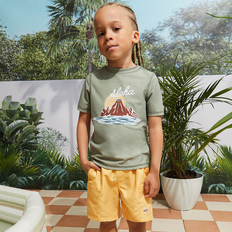 Miles the label Aloha Sage Rashguard (2yr/5yr)