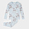 Petit Lem Hydrangea Print on Sky Blue Infant PJ Set (12m/24m)