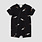Miles the label Space Shuttle Print on Black Romper (3m/24m)
