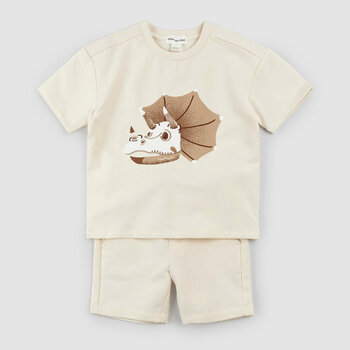 Miles the label Triceratops Fossil on Birch Shorts Set (3m/24m)