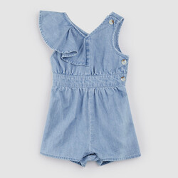 Miles the label Combinaison en chambray bleu ciel (3mois/24mois)