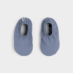 Petit Lem Faded Blue Ribbed Swim Slippers (2.5-5 / 10-11.5)