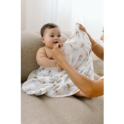 Loulou Lollipop Muslin Swaddle - Mermaids