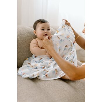 Loulou Lollipop Muslin Swaddle - Mermaids