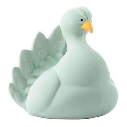 Natruba Natural rubber bath toy - Peacock Light blue