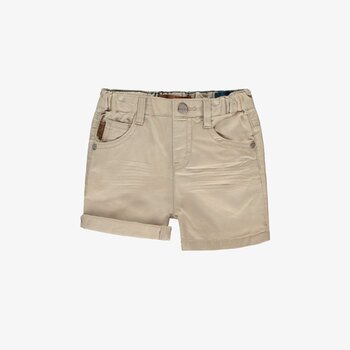 Souris Mini Short beige pâle effet usé en twill lyocell (6-9m/2-3ans)