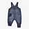 Souris Mini Medium blue evolutive denim overalls with faded effect
