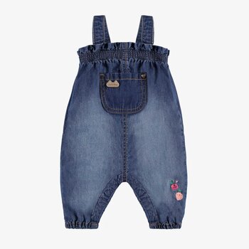 Souris Mini Salopette en denim bleu moyen (0-3m/12-18m)