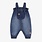 Souris Mini Salopette en denim bleu moyen (0-3m/12-18m)