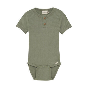 minymo ribbed body suite- green(NB/18m)