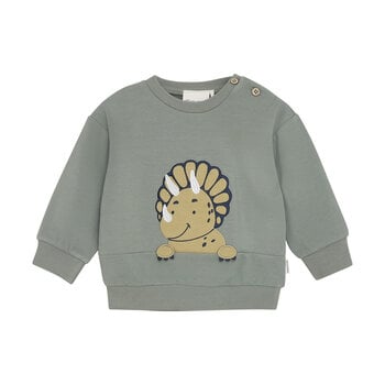 minymo Sweatshirt à imprimé de Triceratops - Vert