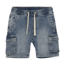 minymo Sweatshort cargo denim (2y/10y)