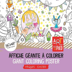 Pico Tatoo Inc Coloriage géant - Pâques