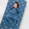 Belan . J Sac de couchage 1 TOG en rayonne de bambou - Ocean blue (0-6m/6-18m)