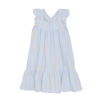 minymo Robe à volants lignée (2ans/6ans)