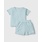 Loulou Lollipop Ensemble T-shirt et short gaufrés - Seaglass (2ans/6ans)