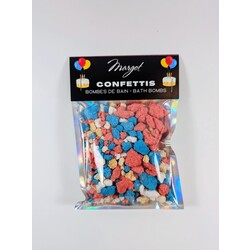 Margot bath Confettis - happy birthday - blue