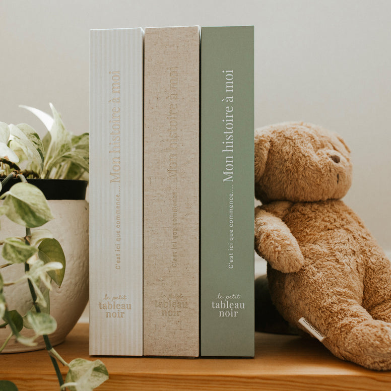 Le Petit Tableau Noir Livre de bébé - Lin beige