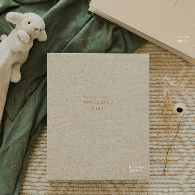 Le Petit Tableau Noir Livre de bébé - Lin beige