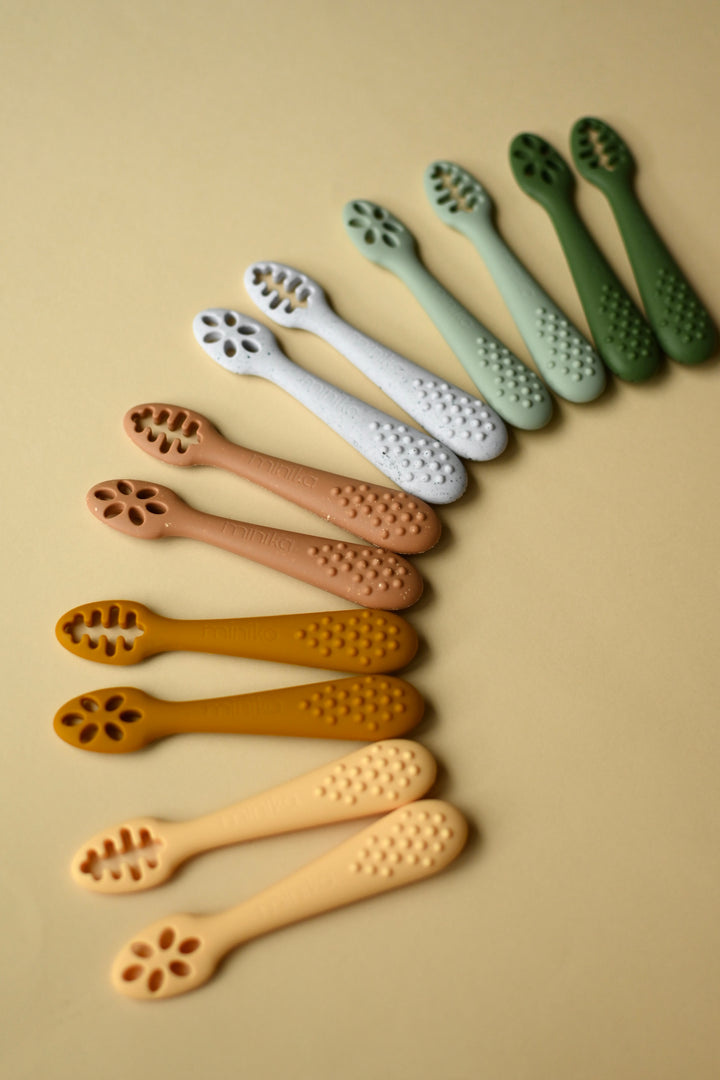 Minika Learning spoons set - Sage