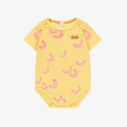 Souris Mini Yellow bodysuit with banana all over print (0-3m/12-18m)