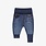 Souris Mini Medium blue evolutive denim pants with faded effect (0-6m/12-24m)