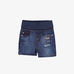 Souris Mini Blue denim shorts with faded effect (0-3m/12-18m)