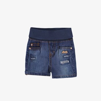 Souris Mini Blue denim shorts with faded effect (0-3m/12-18m)