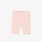 Souris Mini Pale pink ribbed knit ¾-length legging (0-3m/2-3a)